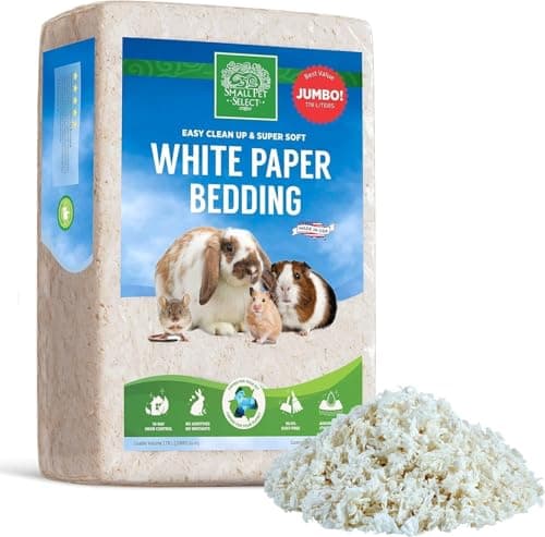 Small Pet Select Unbleached White Paper Bedding, 178 L