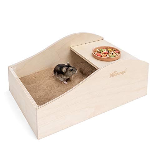 Niteangel Wooden Sand-Bath Box, Medium