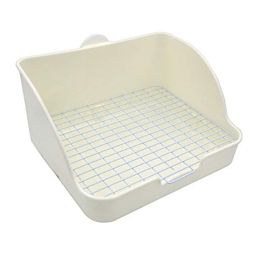 Amakunft Corner Litter Box with Cage Hooks, 10 x 8 in